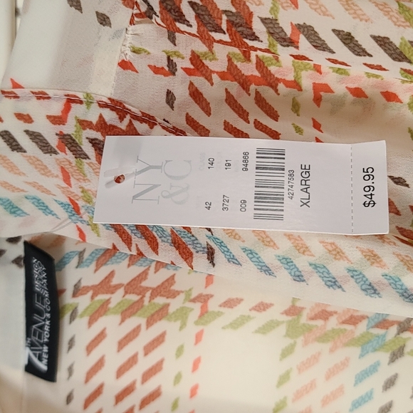 NWT New York and Company Blouse XL - Picture 2 of 3